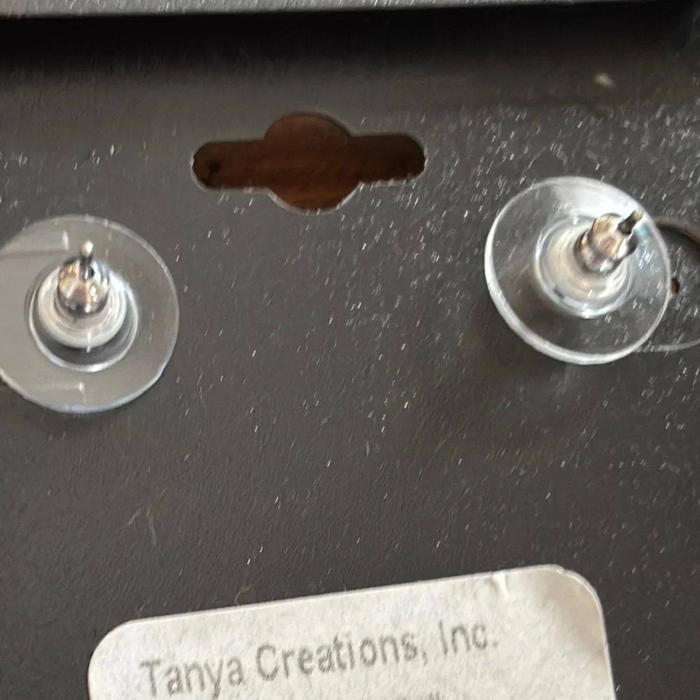 Tanya Creations Multicolor Earrings with Teardrop Bead